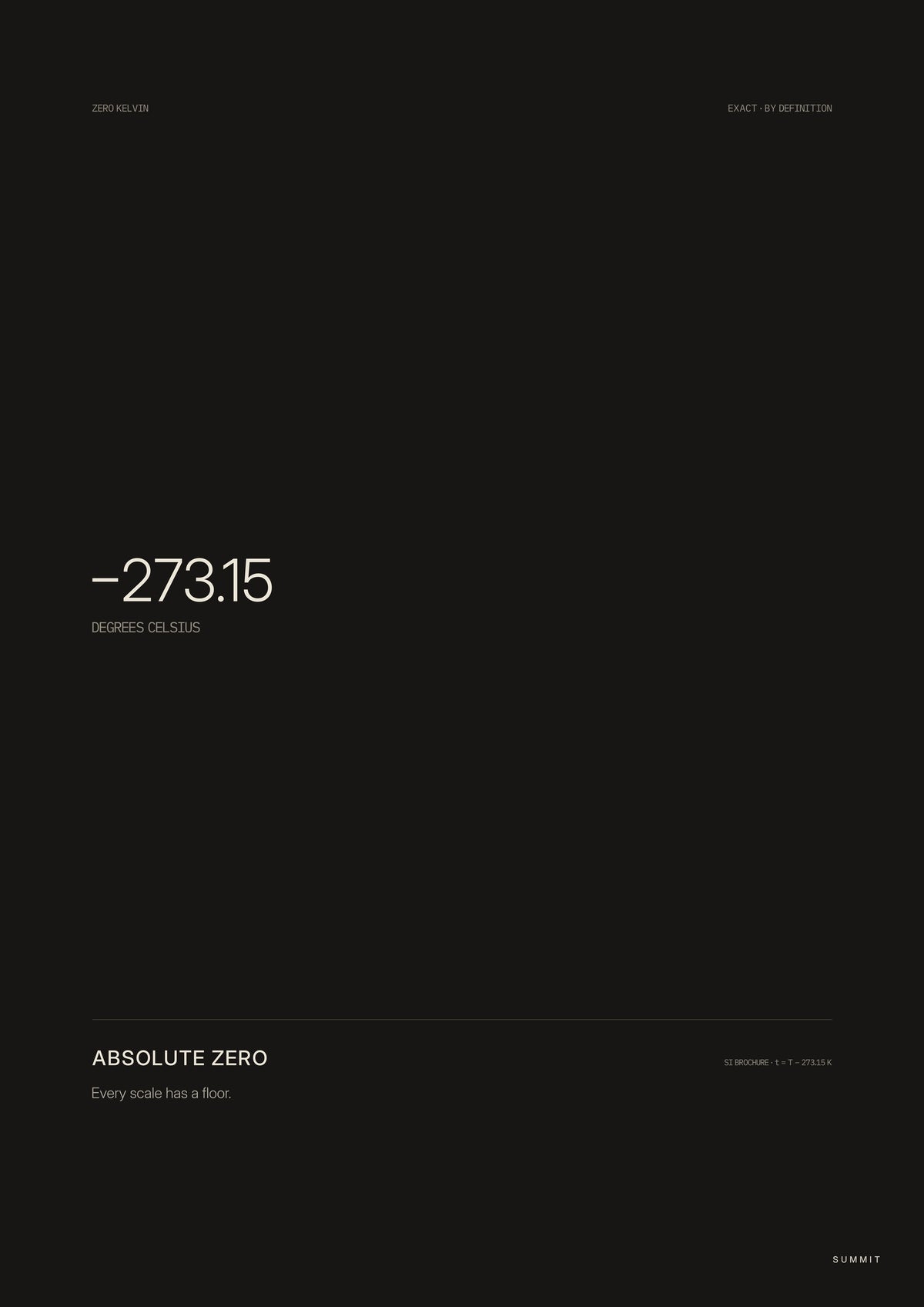Absolute Zero, unframed art print