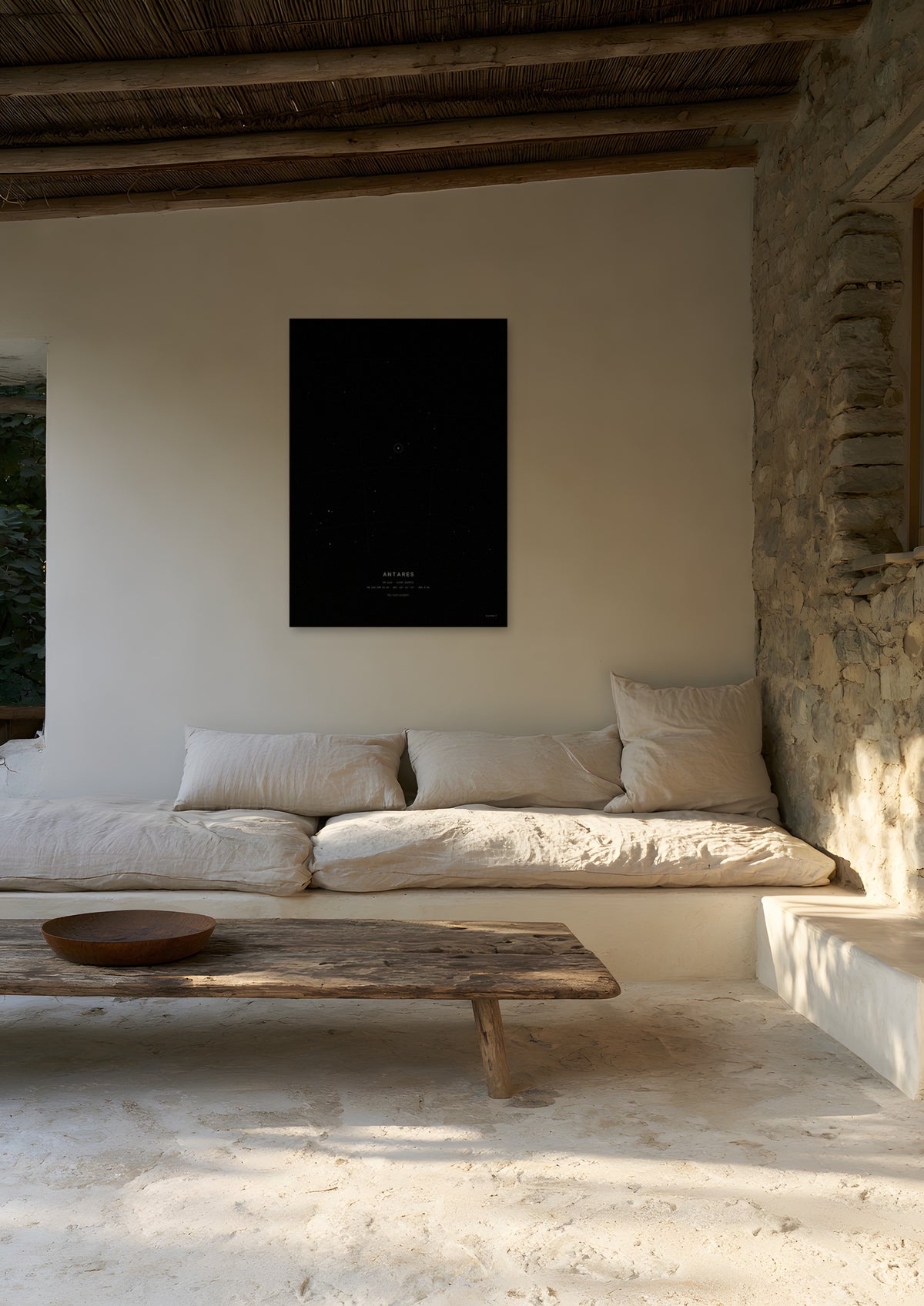 Antares, unframed art print shown in atacama-desert-lodge-lounge