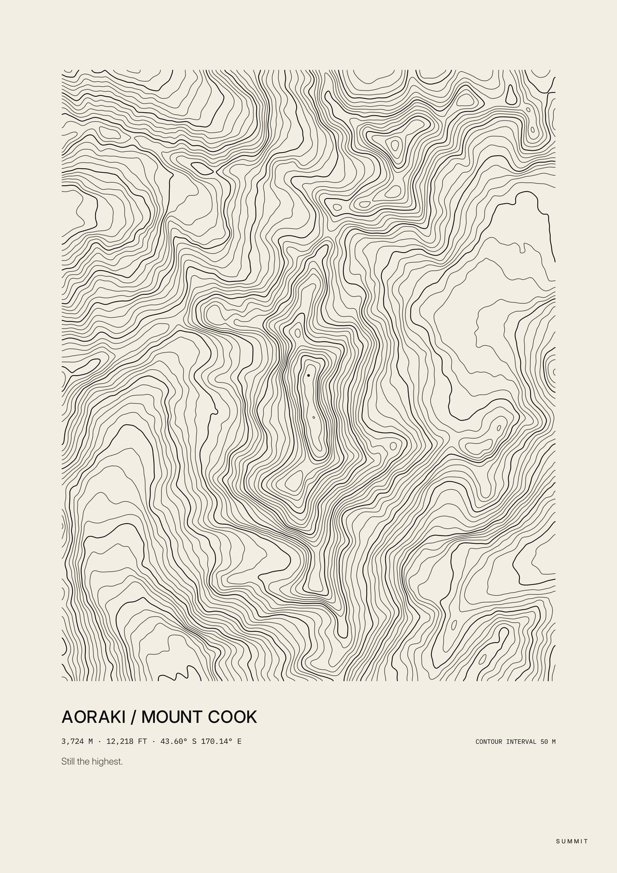 Aoraki / Mount Cook, unframed art print