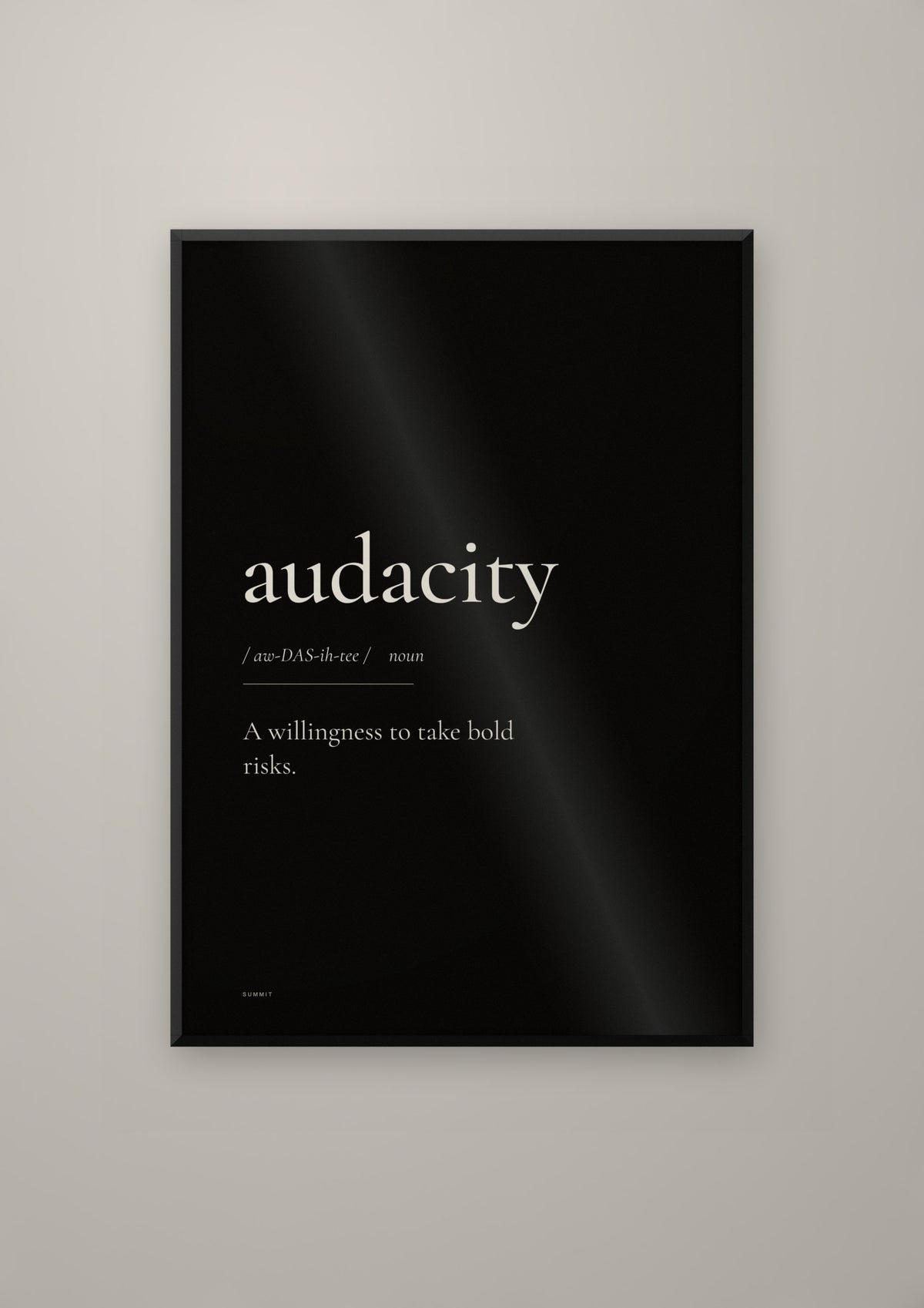 Audacity (Black) in a black frame
