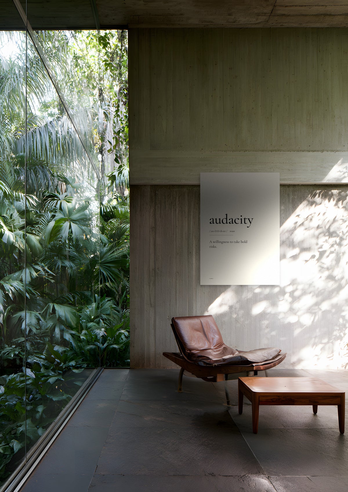 Audacity, unframed art print shown in sao-paulo-modernist-house