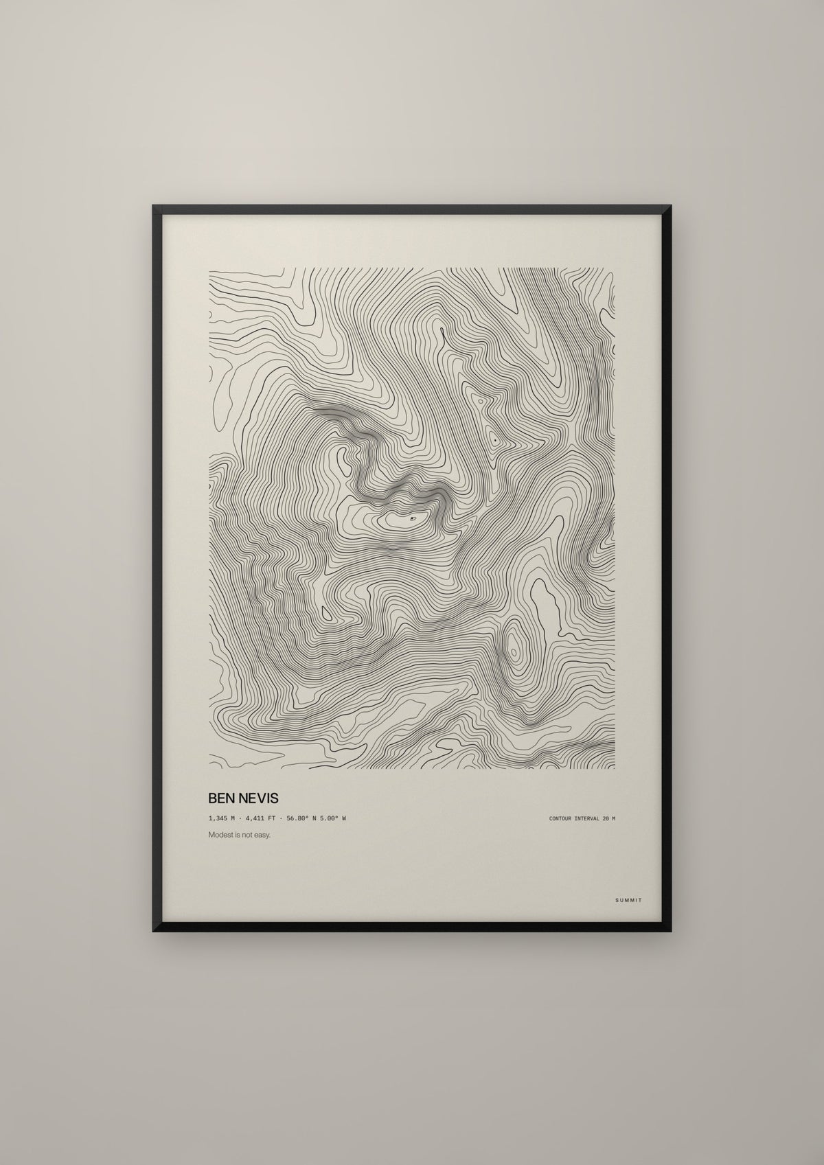 Ben Nevis in a black frame