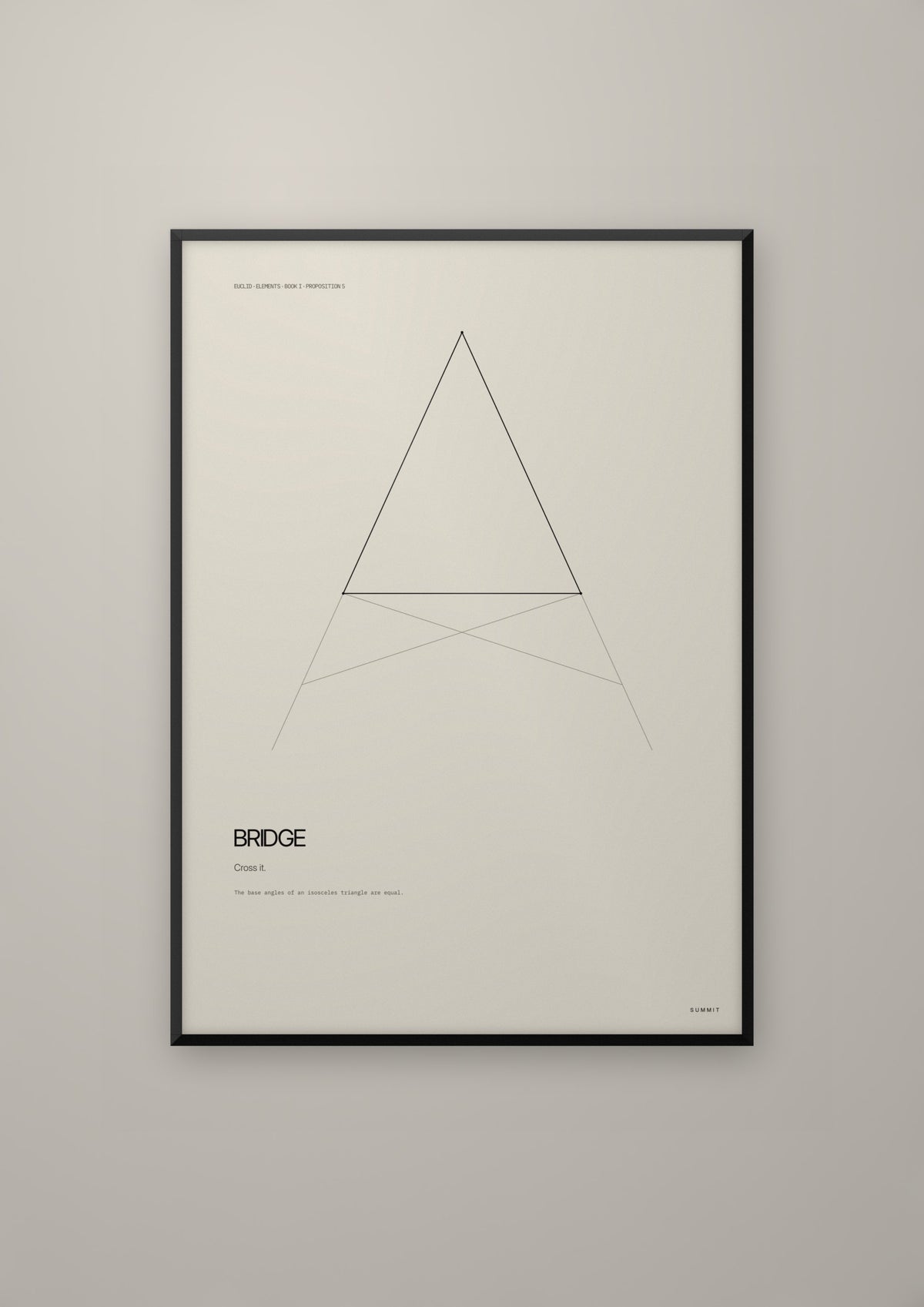 Bridge in a black frame