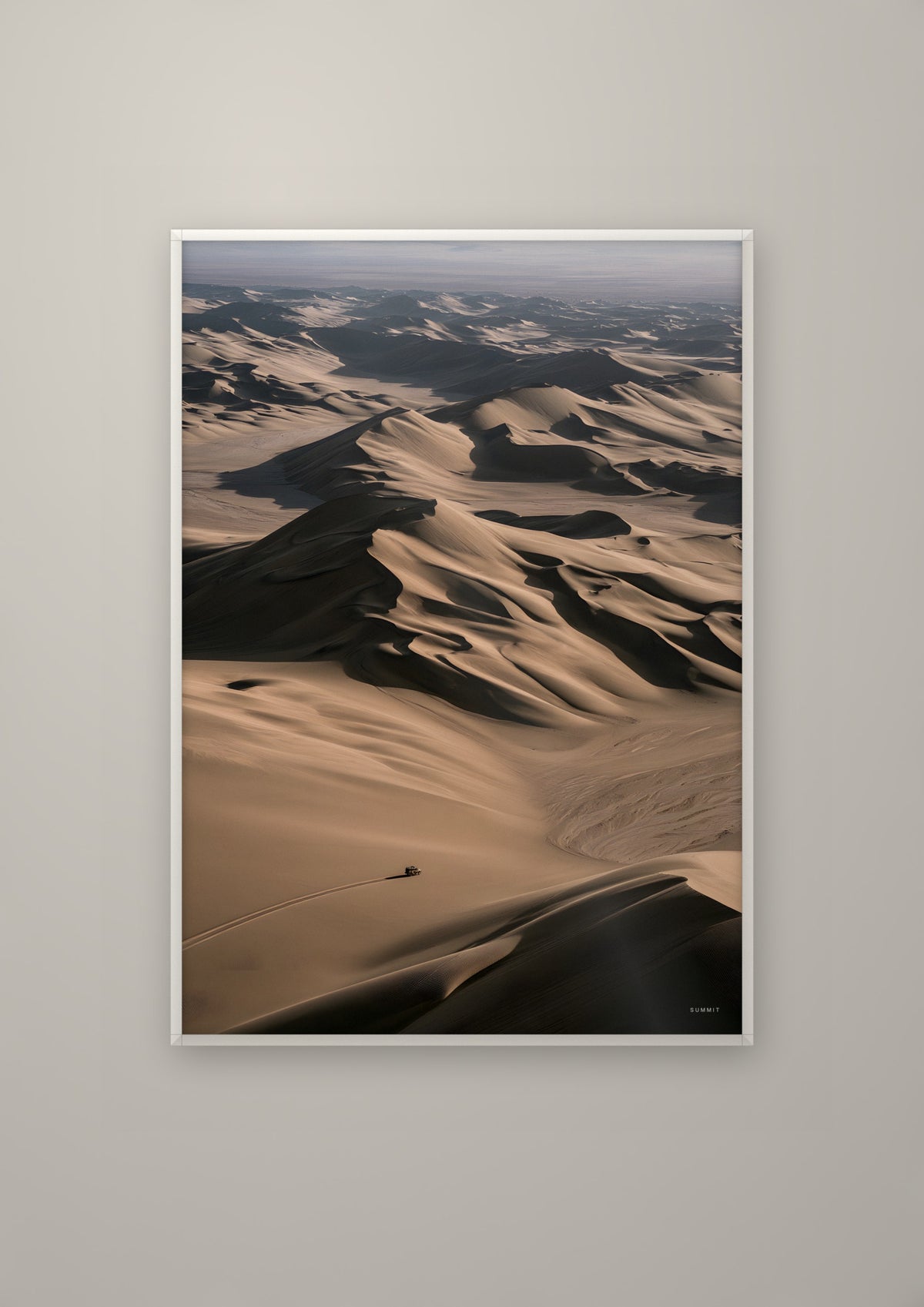 Desert in a white frame