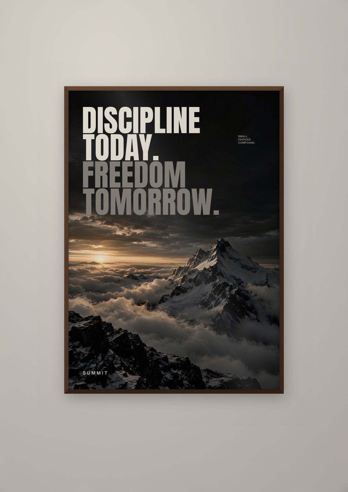 Discipline Today in a dark wood frame