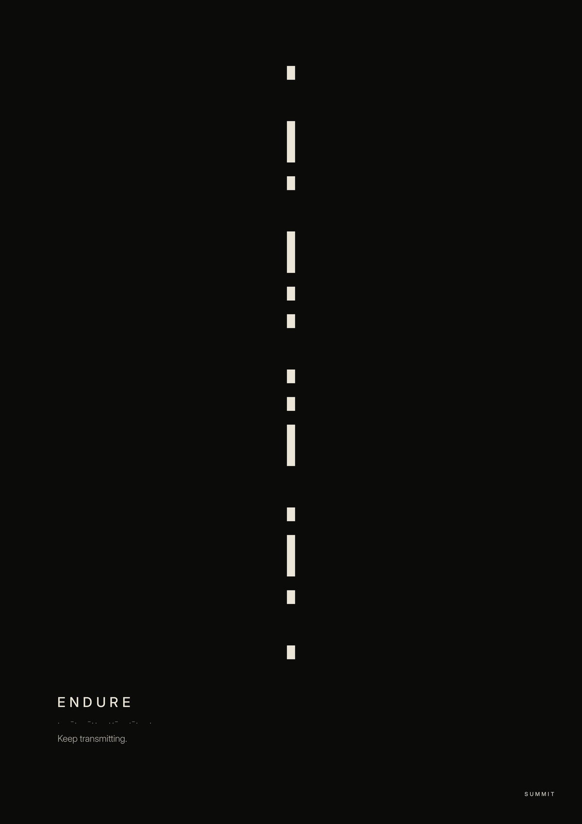 Endure, unframed art print