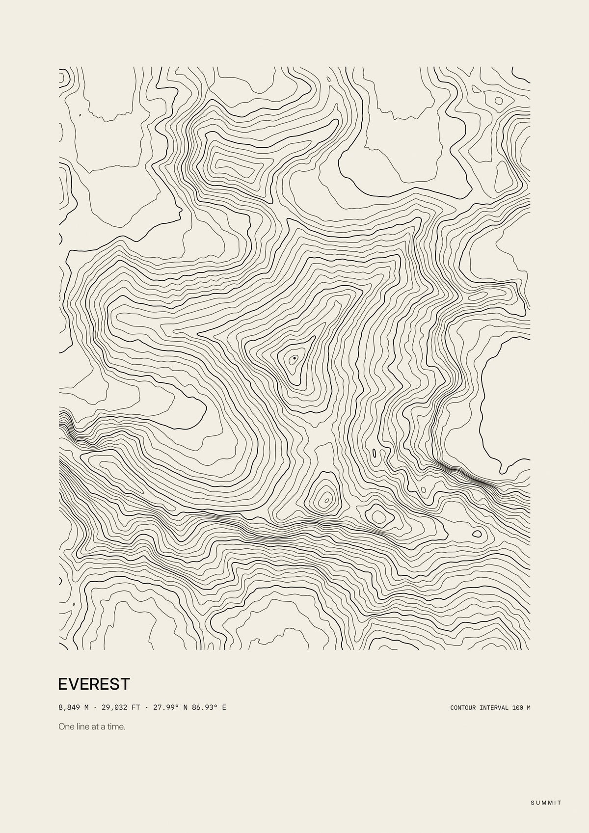 Everest, unframed art print