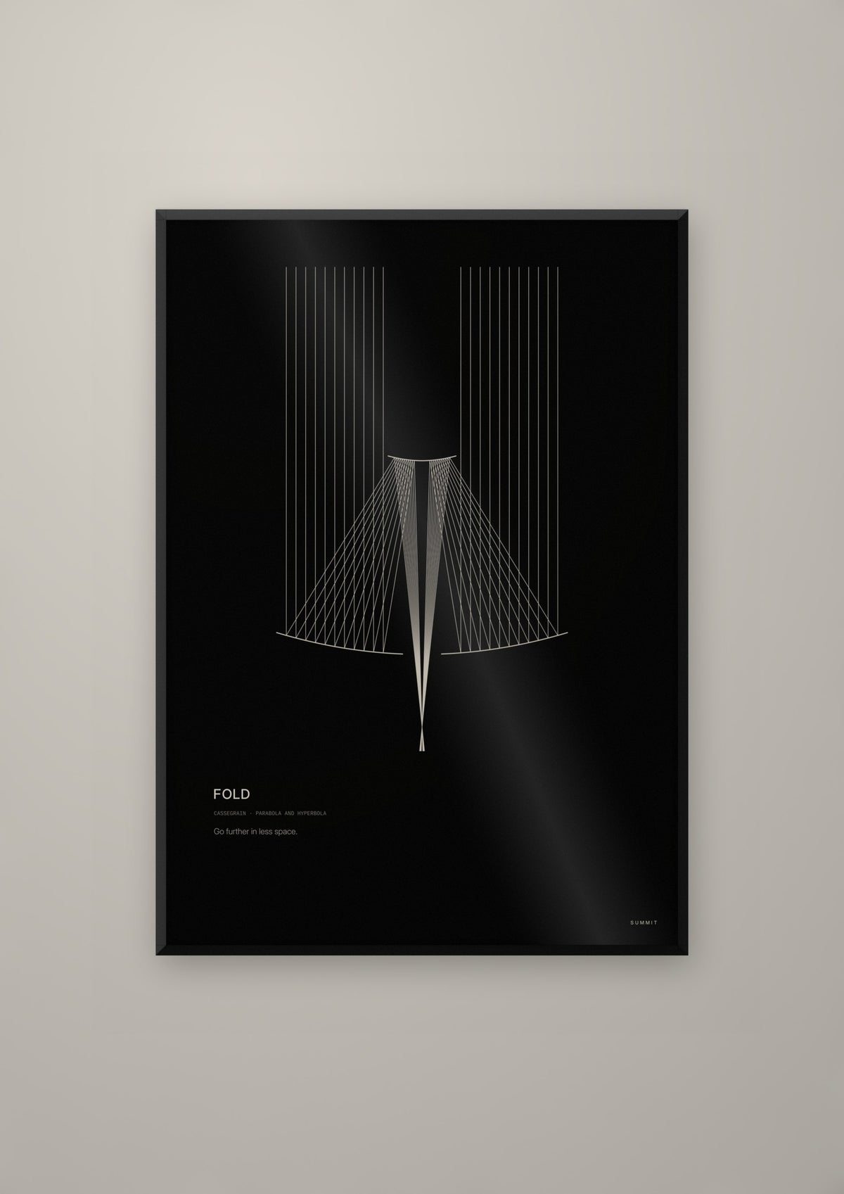 Fold in a black frame