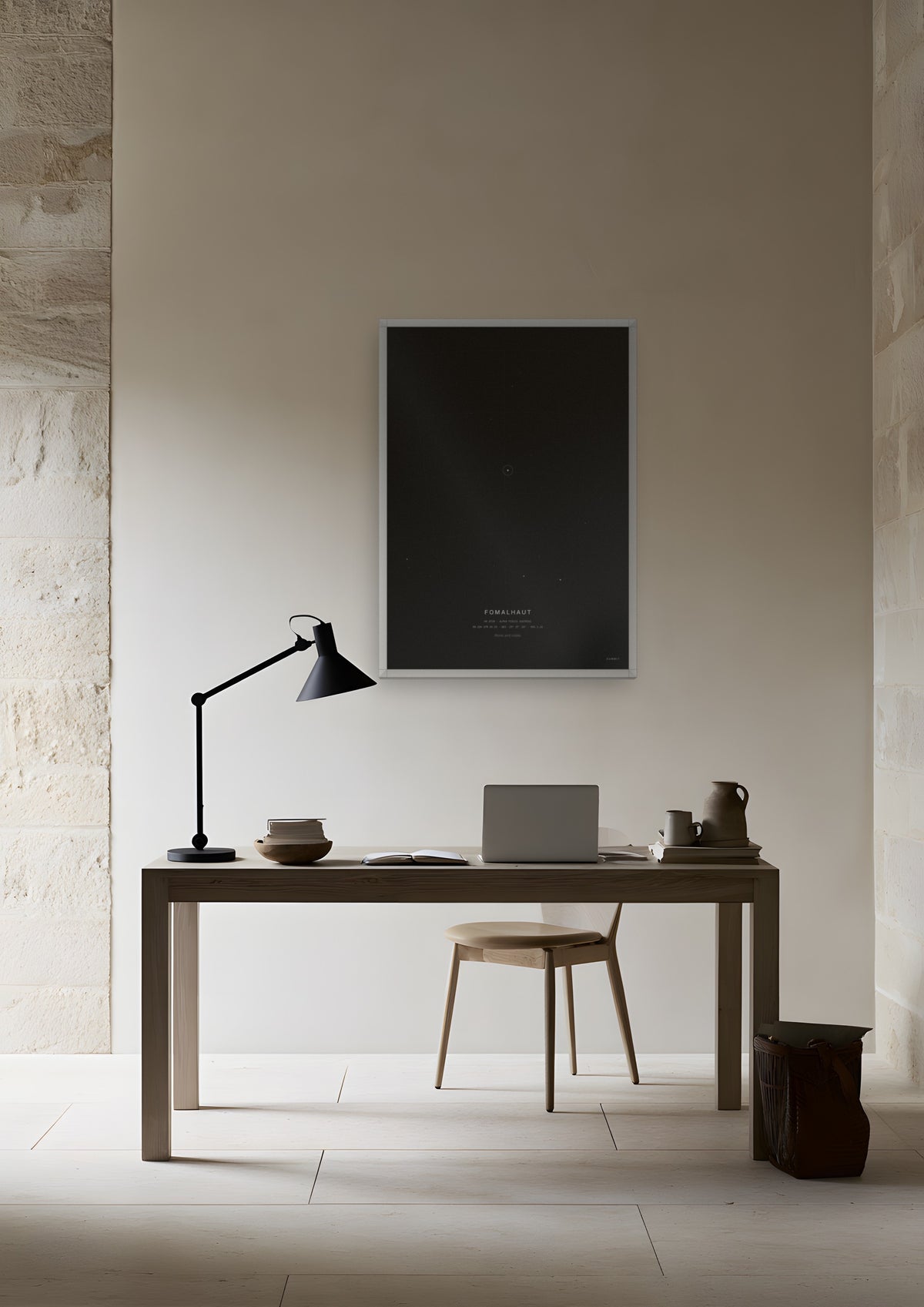 Fomalhaut in a white frame, shown in hobart-waterfront-study