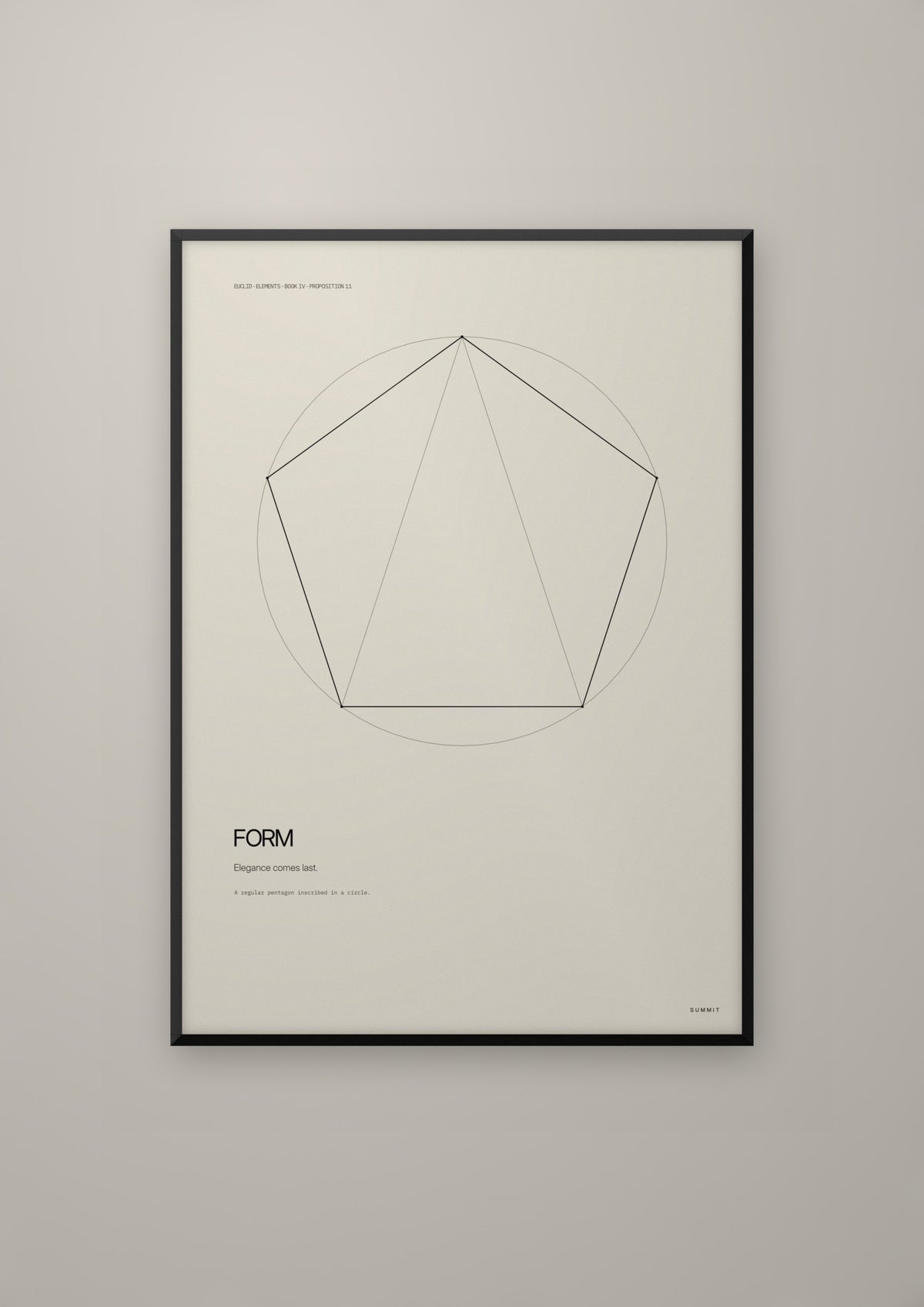 Form in a black frame