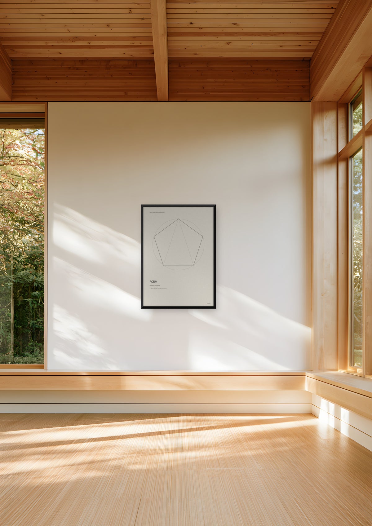 Form in a black frame, shown in helsinki-modern-library