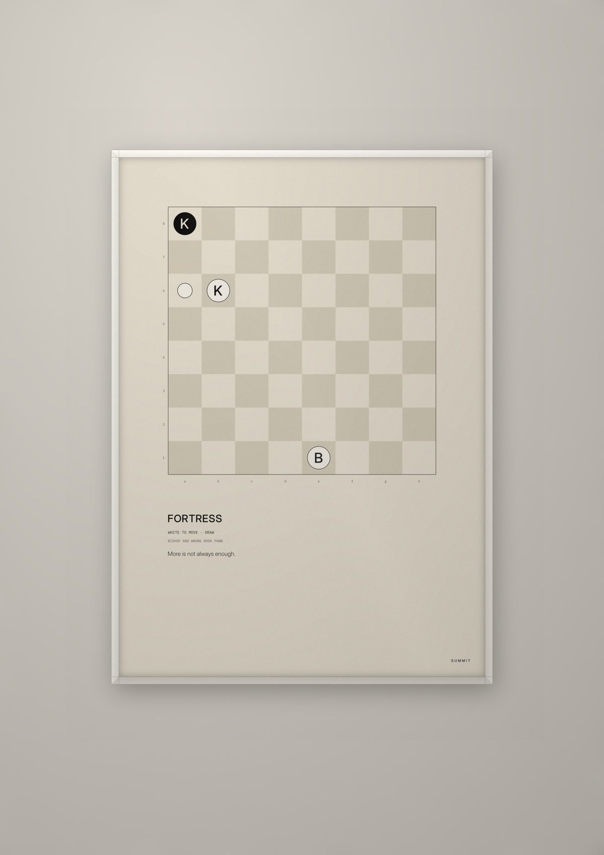 Fortress in a white frame