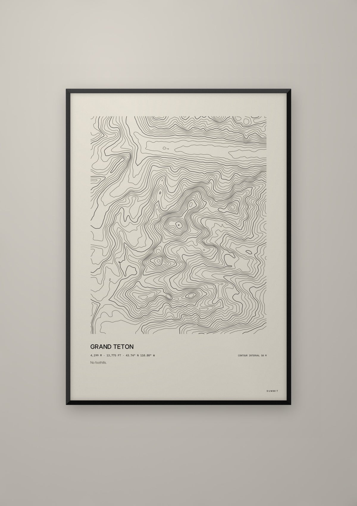 Grand Teton in a black frame