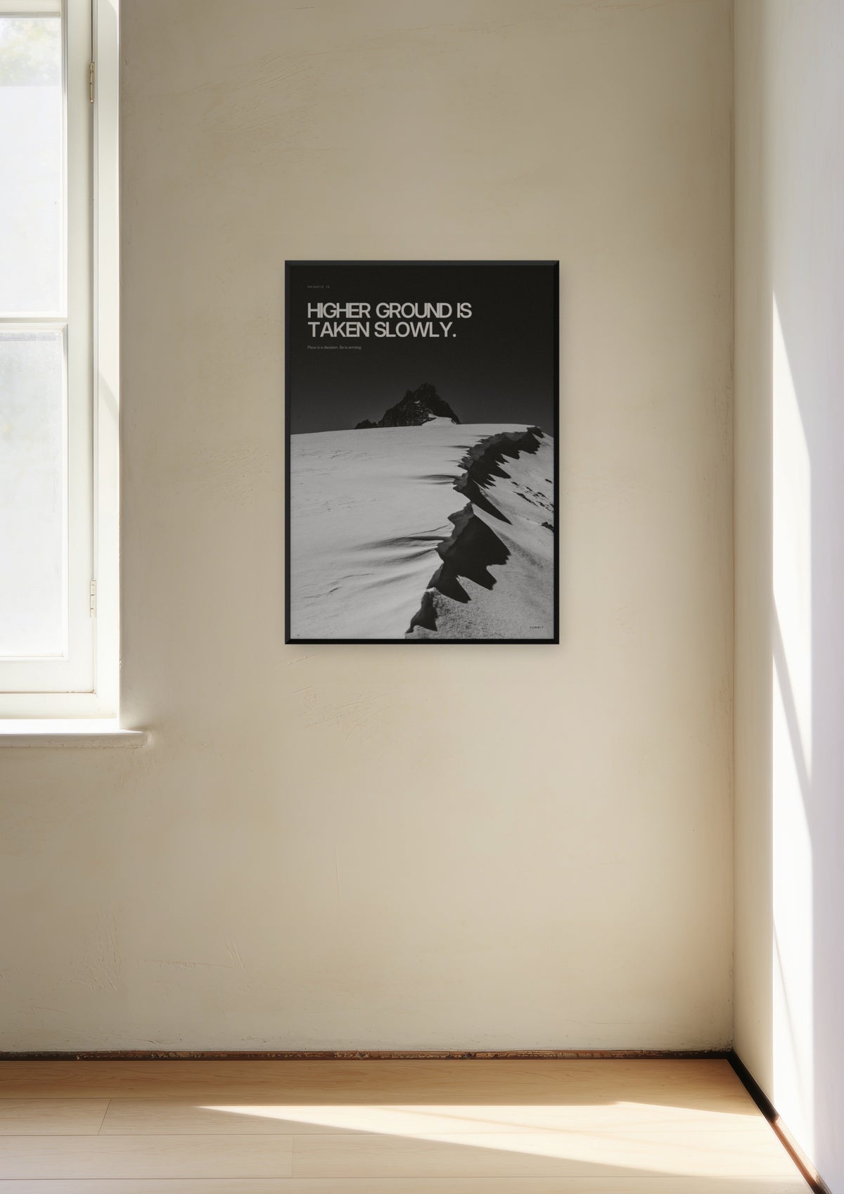 Higher Ground in a black frame