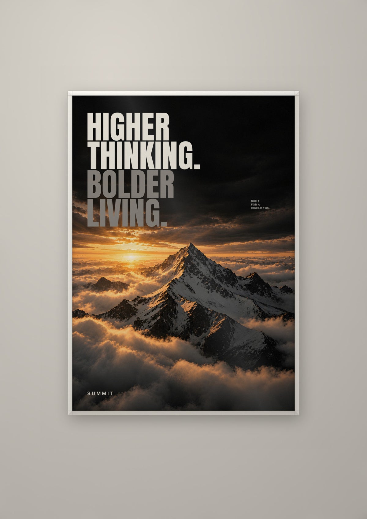 Higher Thinking in a white frame