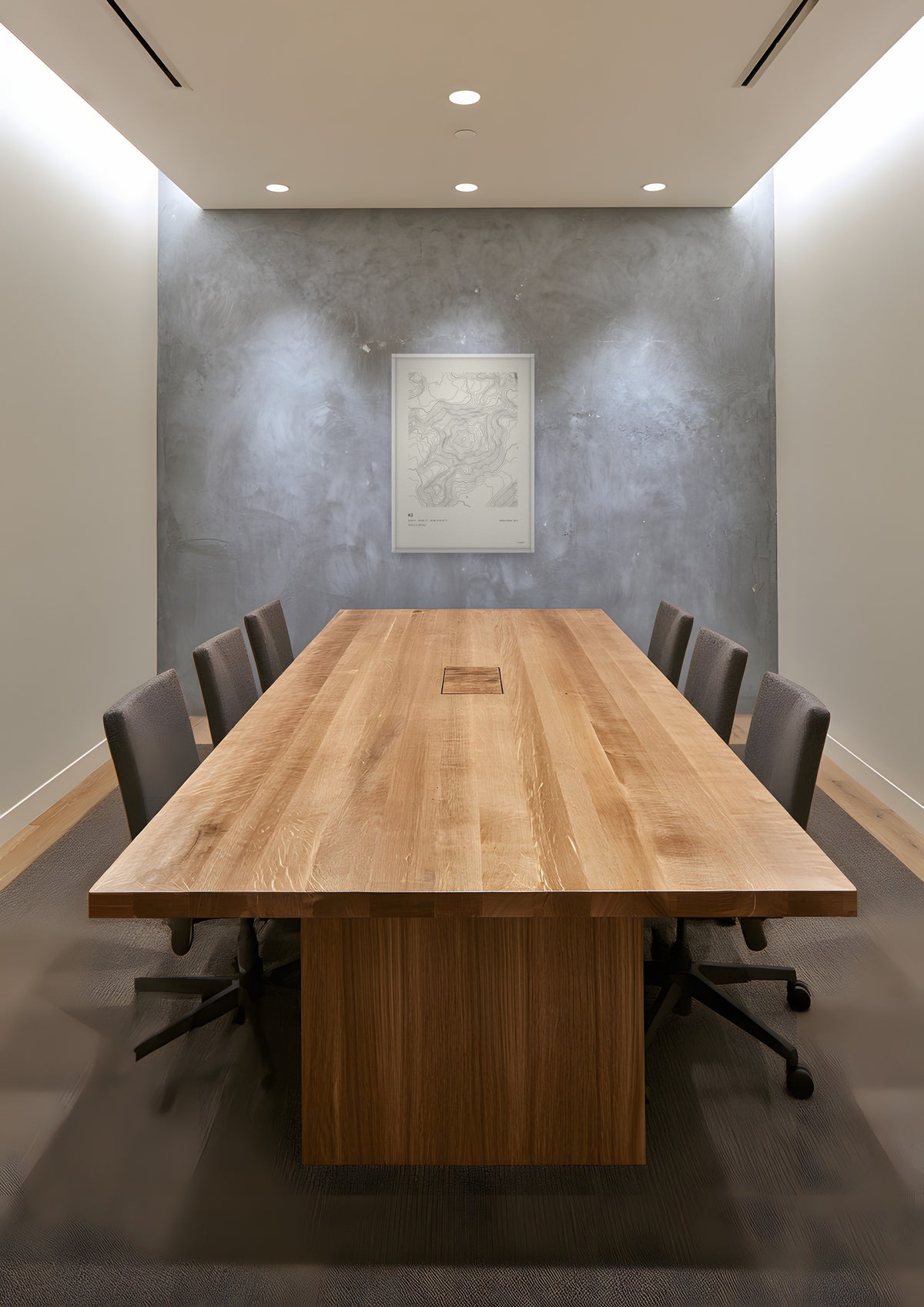 K2 in a white frame, shown in denver-family-office-boardroom