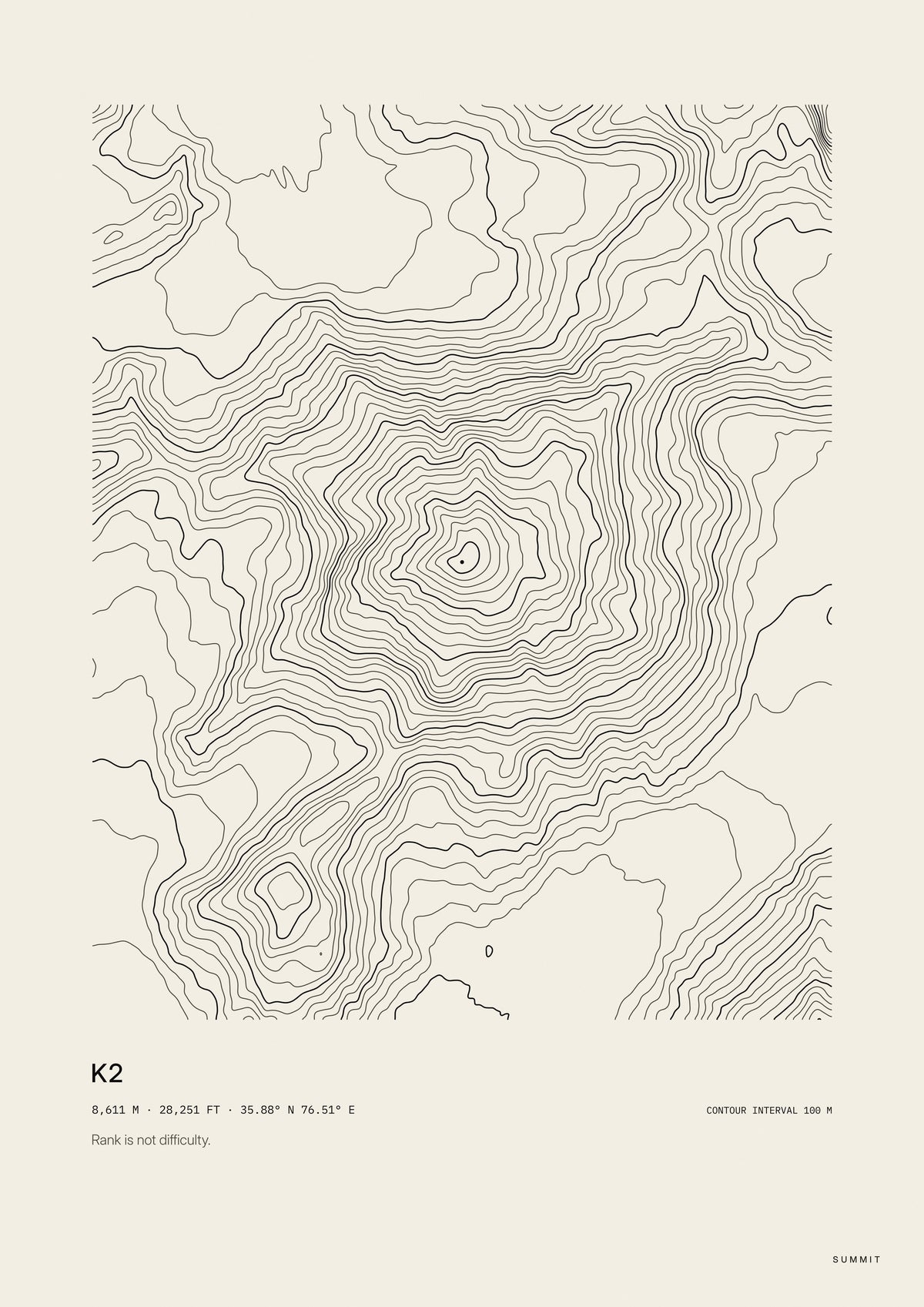 K2, unframed art print