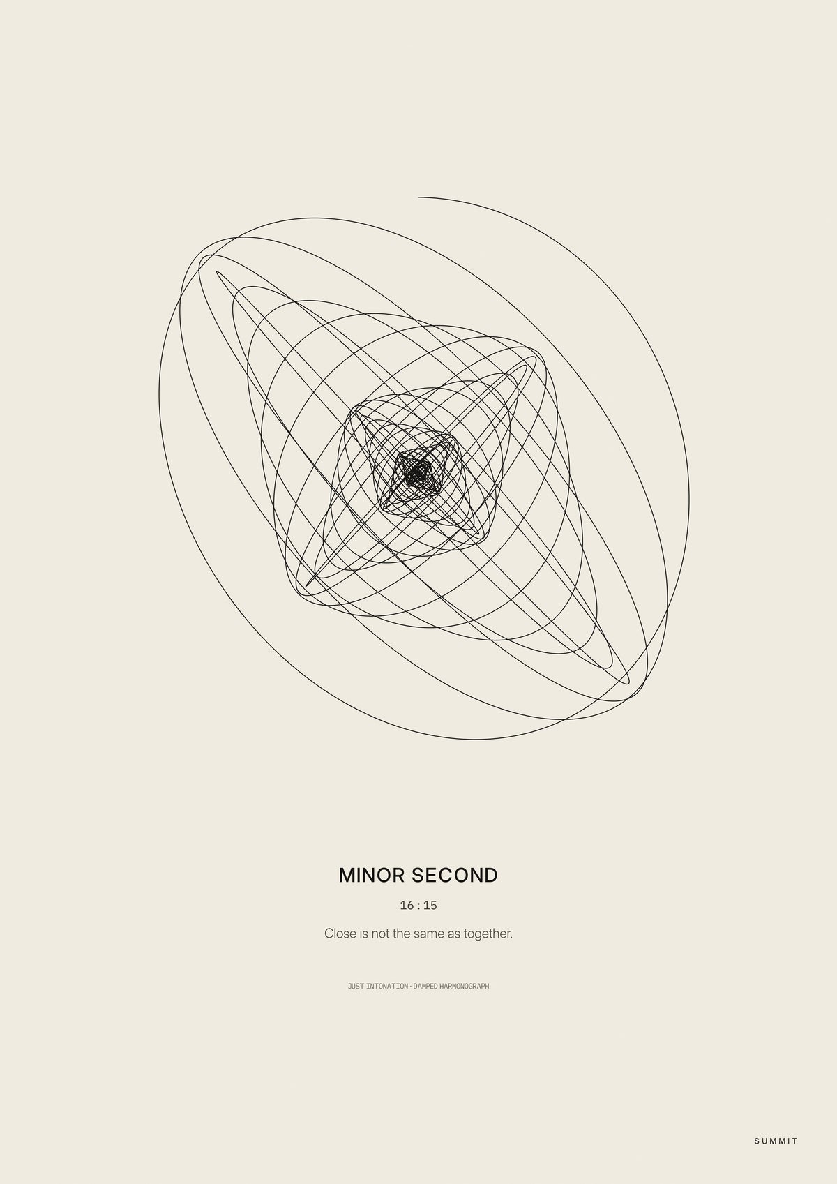 Minor Second, unframed art print