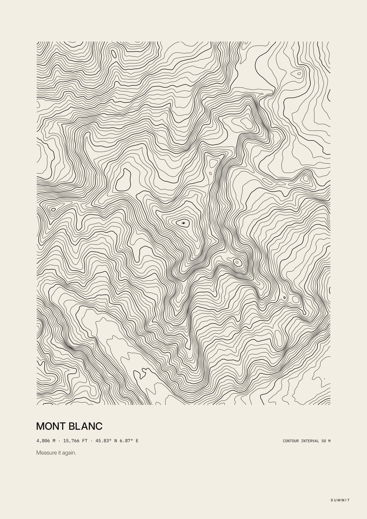 Mont Blanc, unframed art print