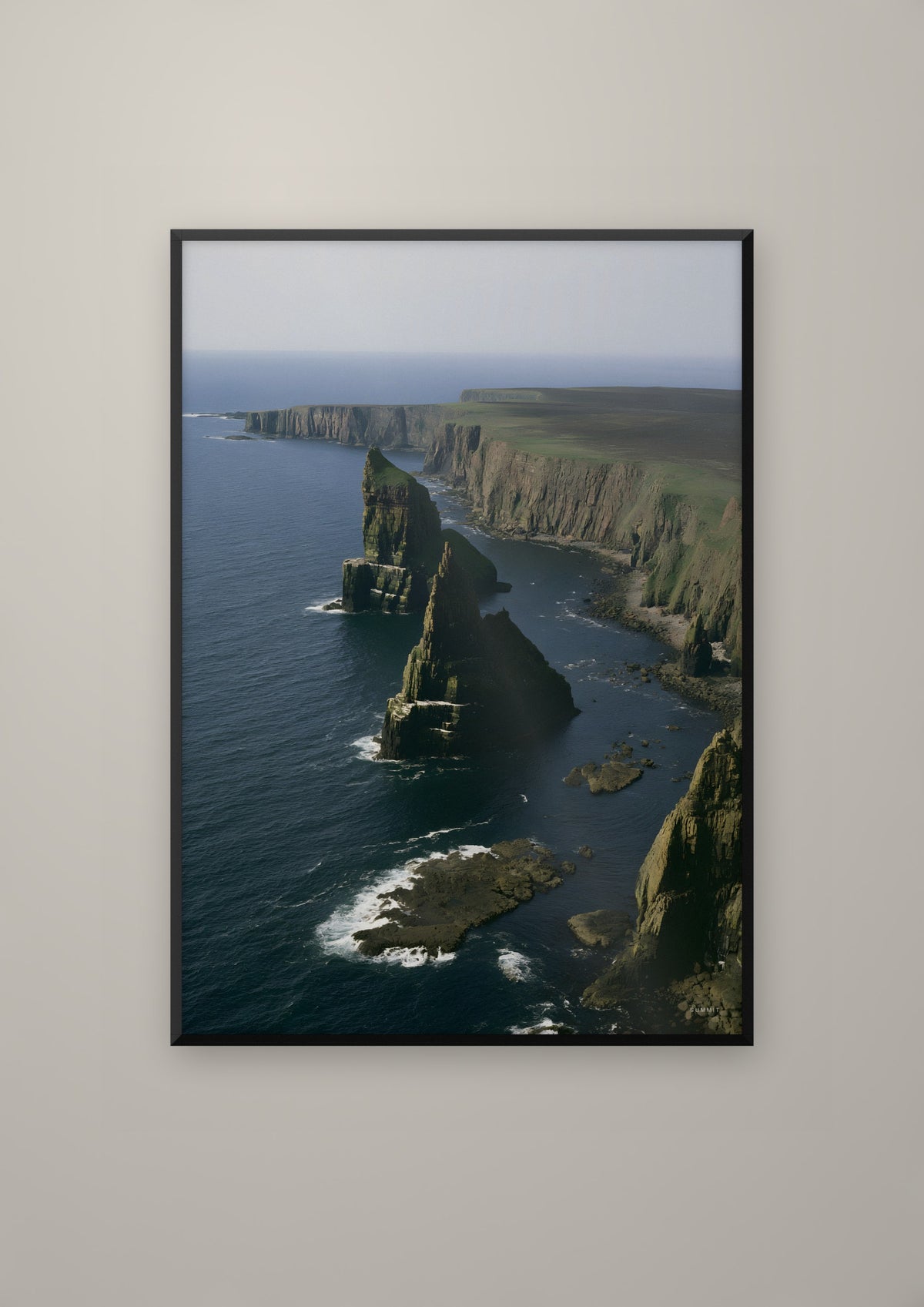 Ocean in a black frame