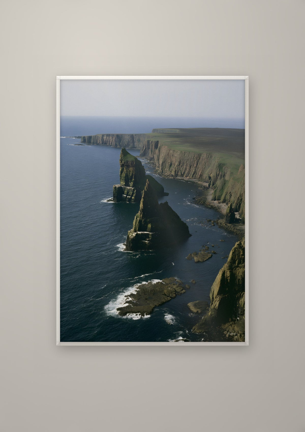 Ocean in a white frame