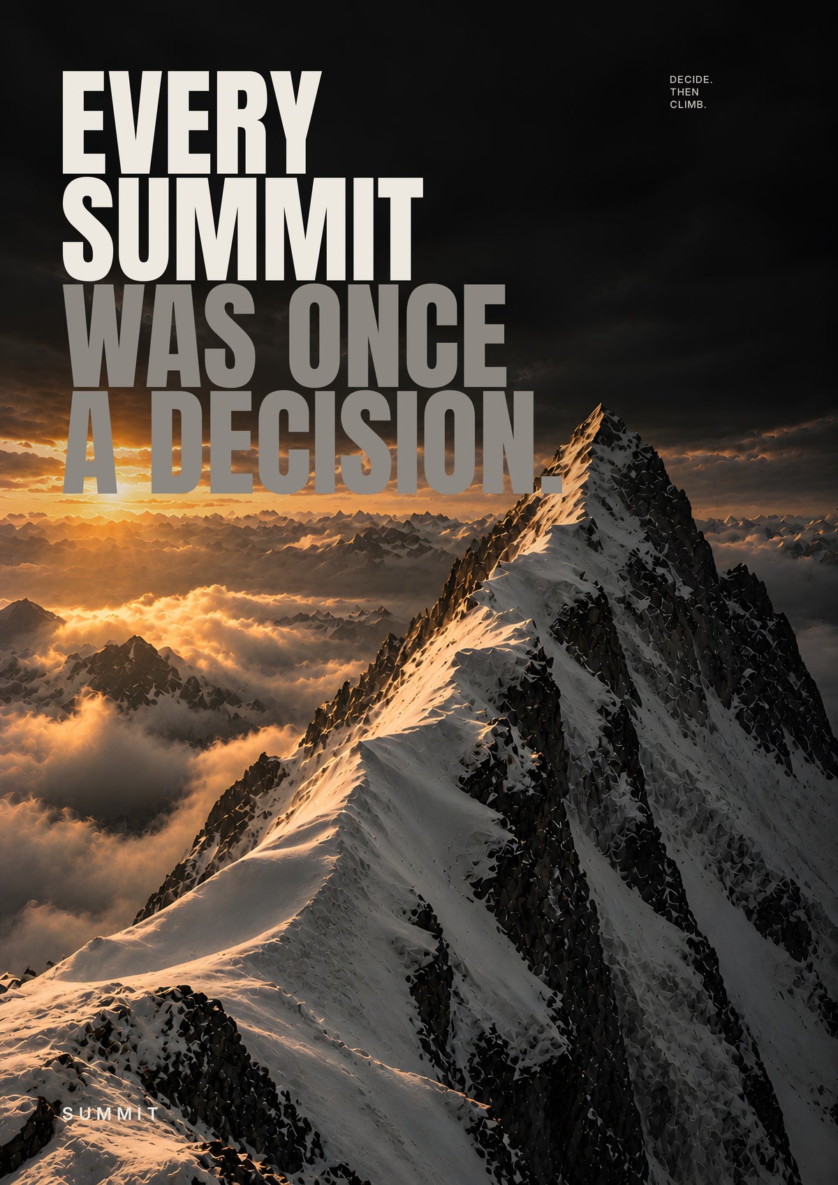 Once a Decision, unframed art print