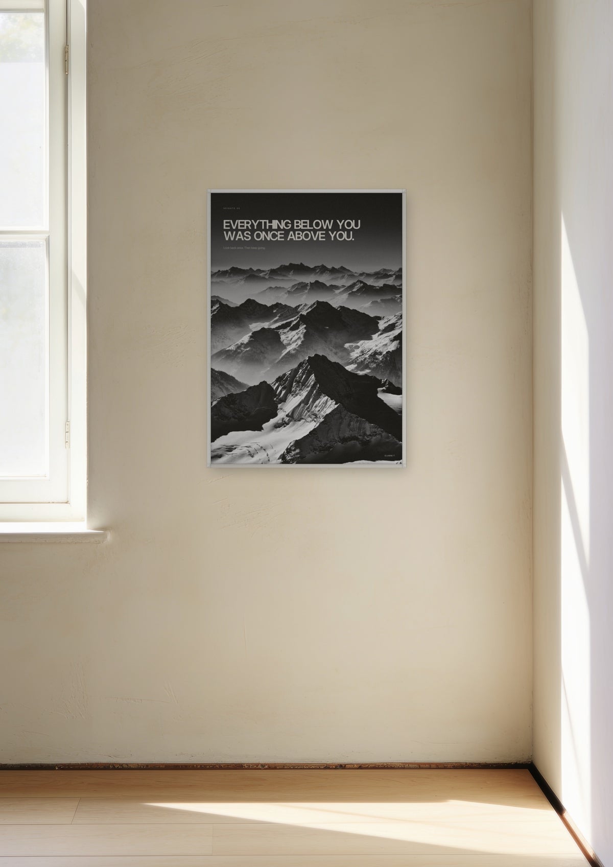Once Above You in a white frame