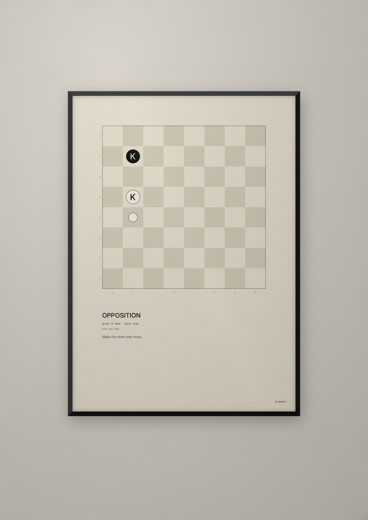 Opposition in a black frame