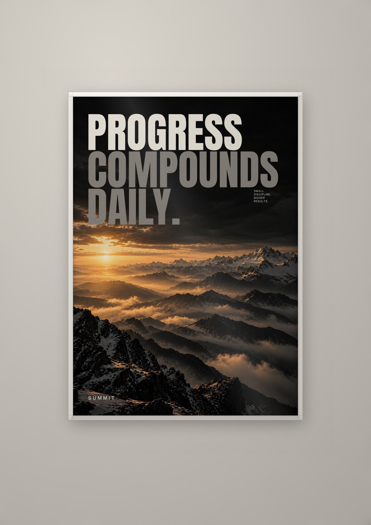 Progress Compounds in a white frame