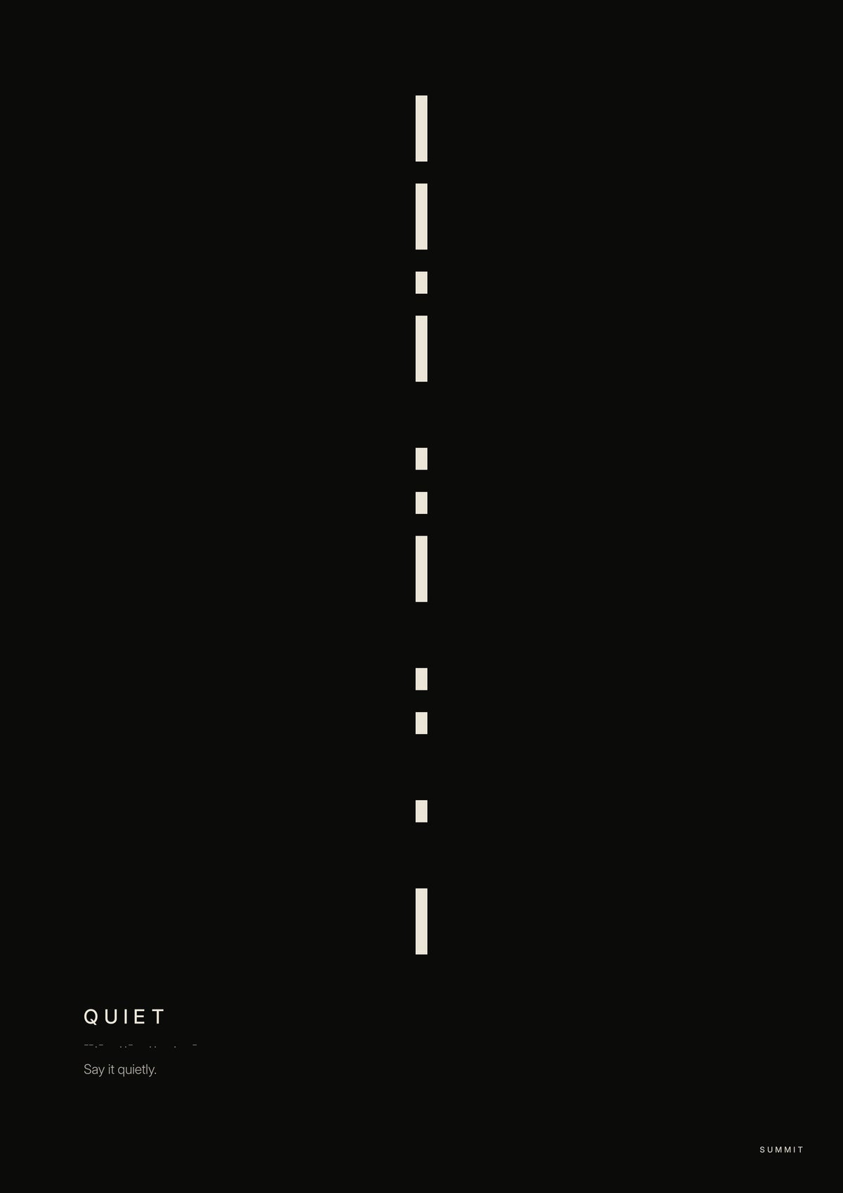 Quiet, unframed art print
