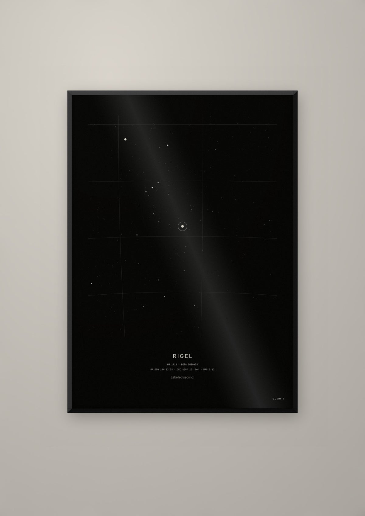 Rigel in a black frame