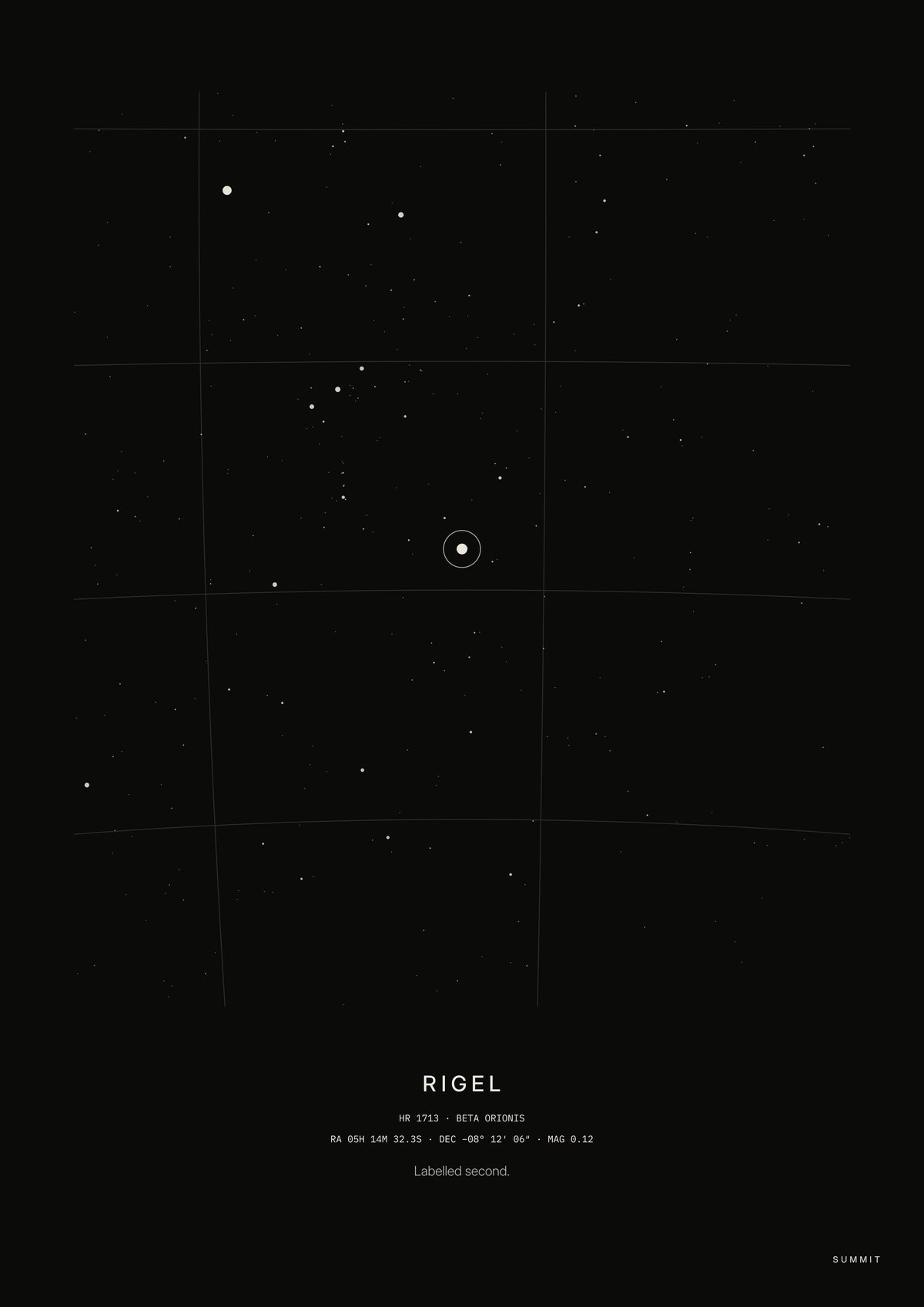 Rigel, unframed art print