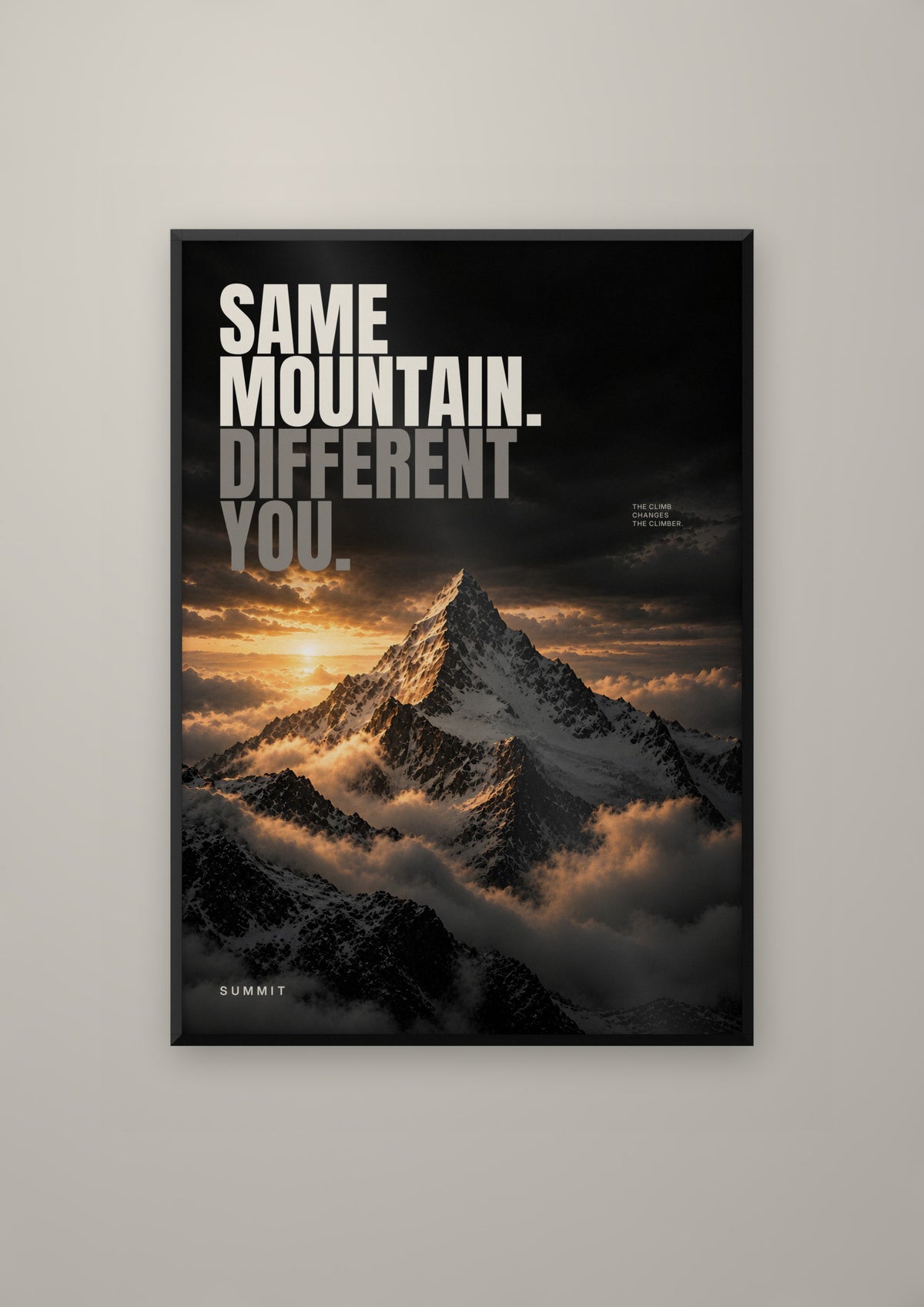 Same Mountain in a black frame