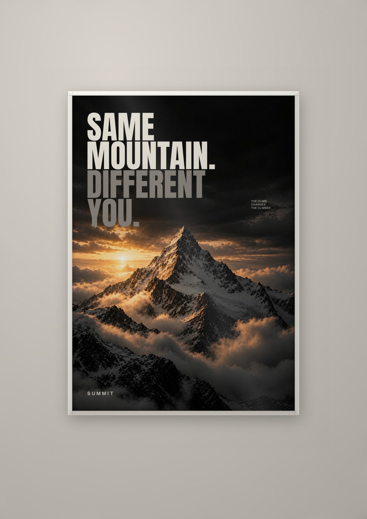 Same Mountain in a white frame