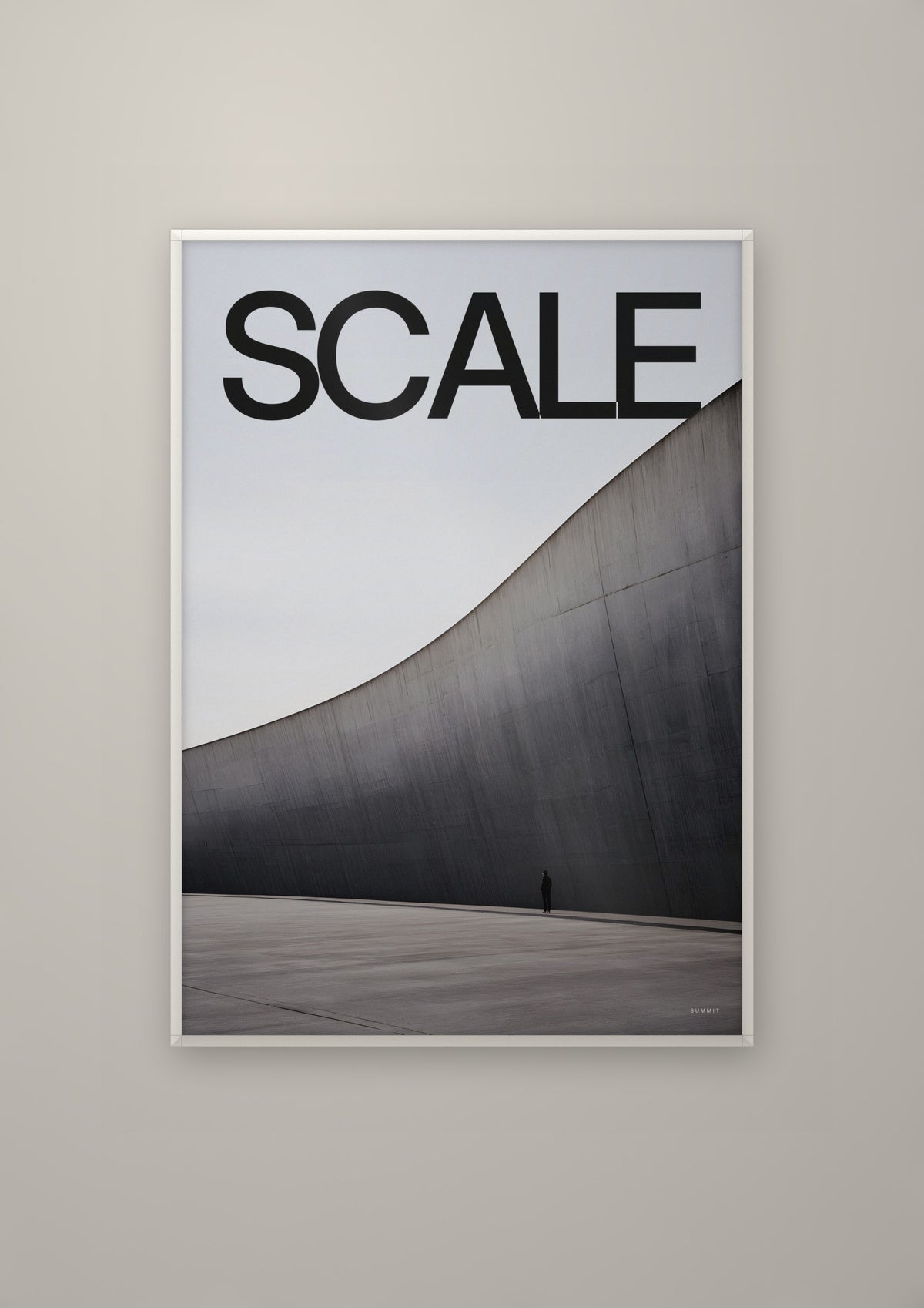 Scale in a white frame