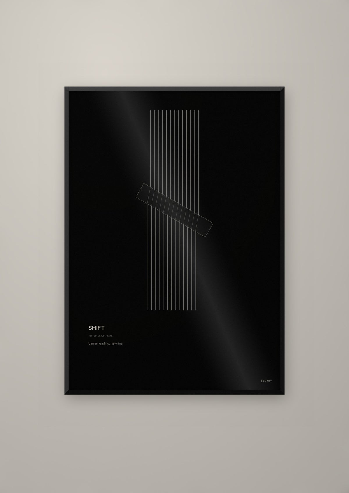 Shift in a black frame