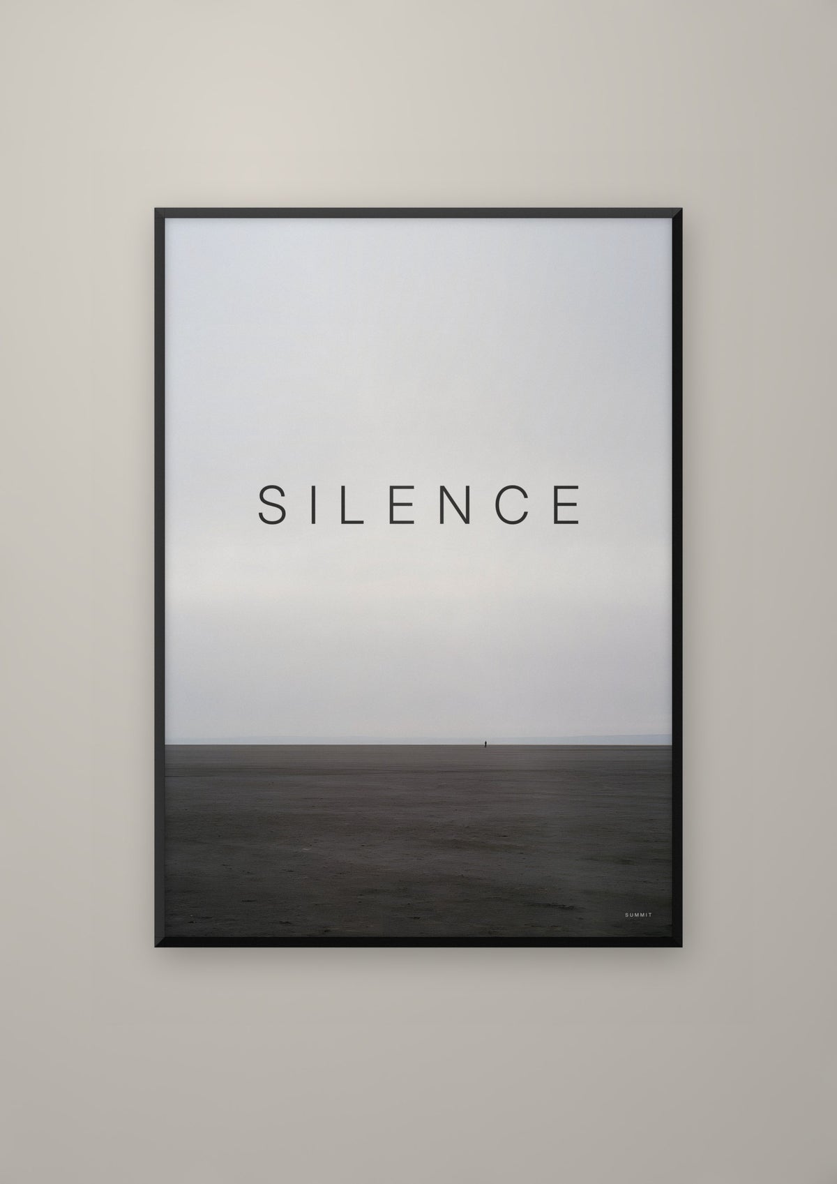 Silence in a black frame