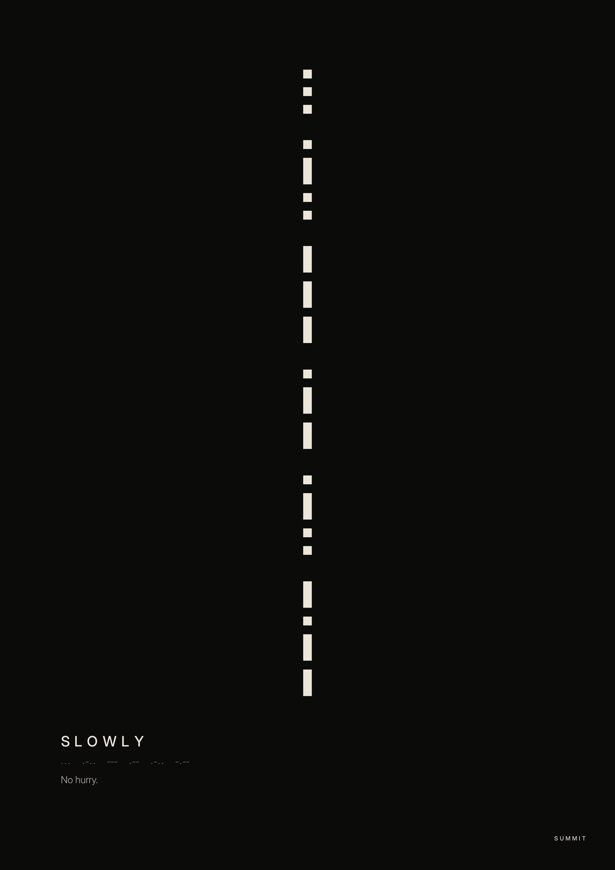 Slowly, unframed art print