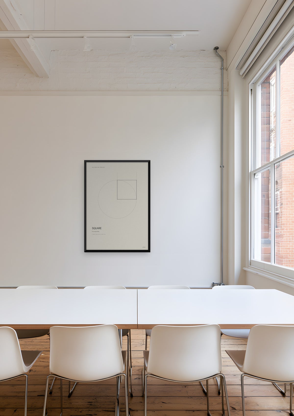 Square in a black frame, shown in farringdon-architects-meeting-room