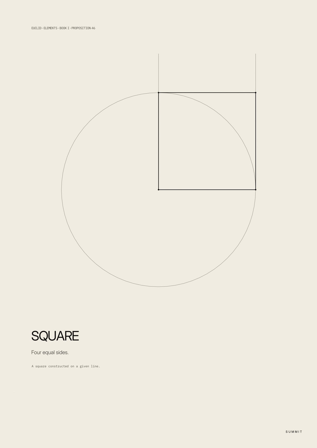 Square, unframed art print