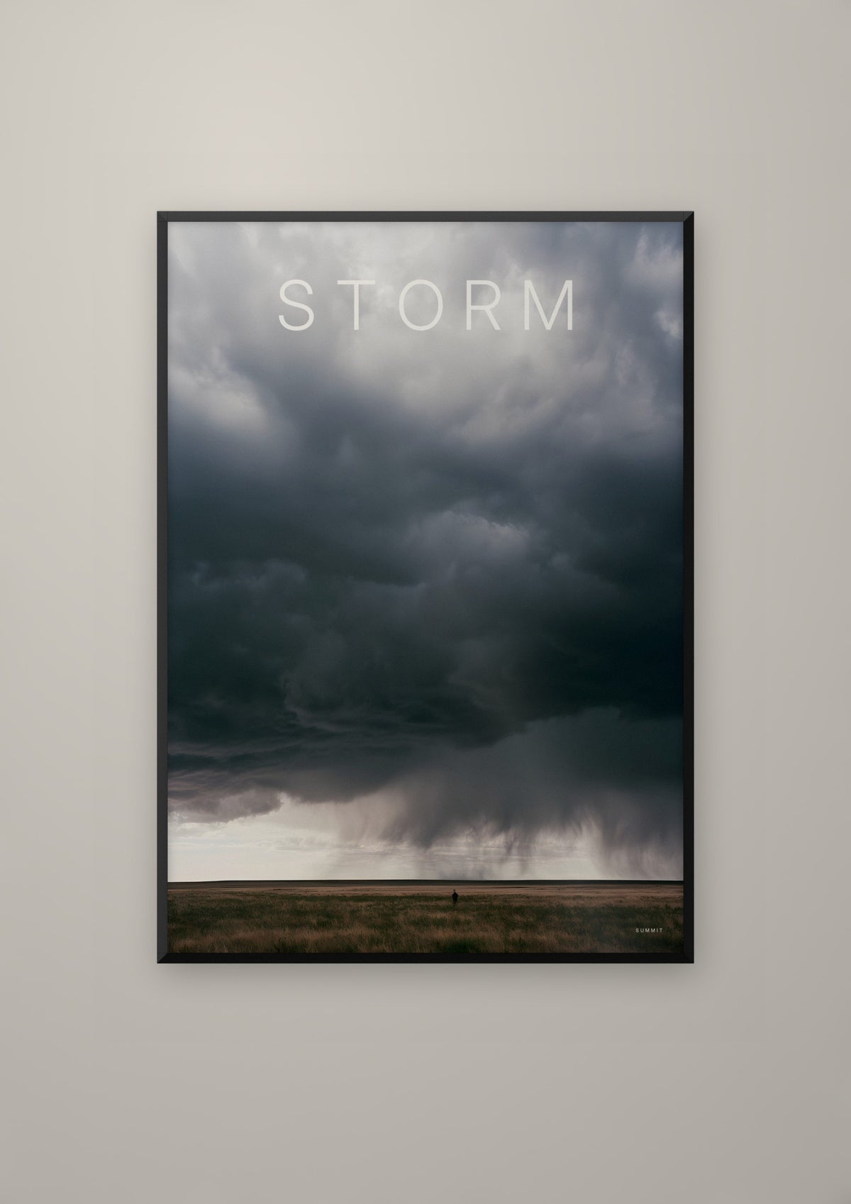 Storm in a black frame