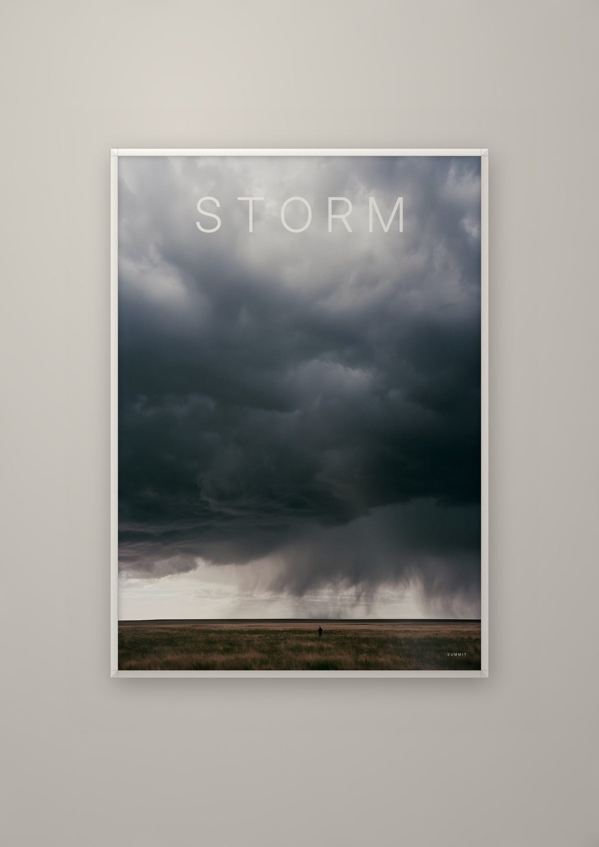 Storm in a white frame