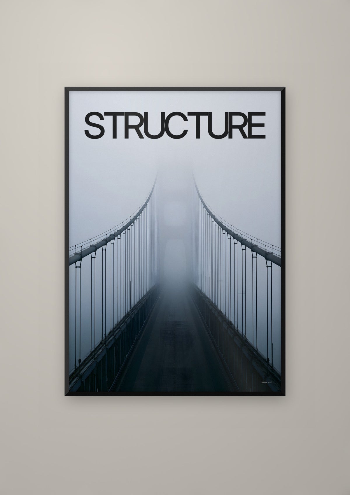 Structure in a black frame