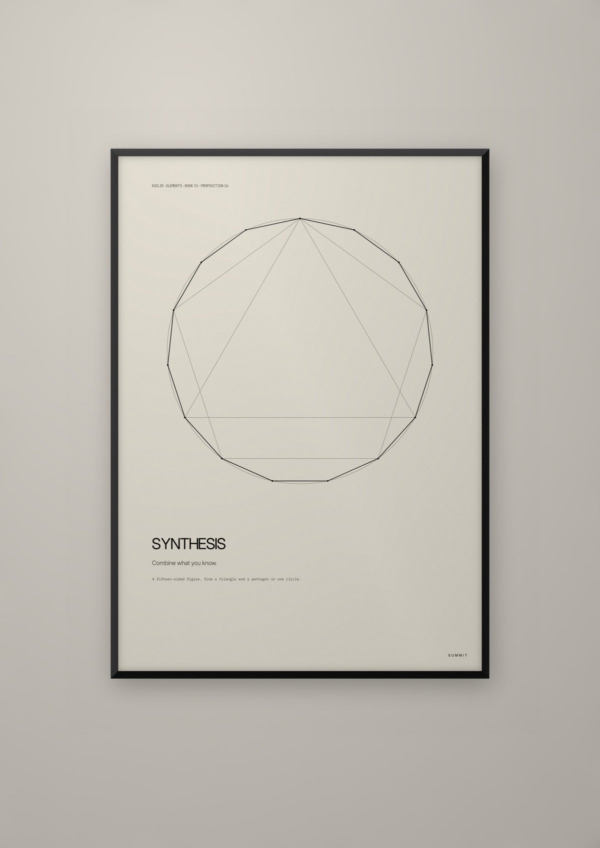 Synthesis in a black frame