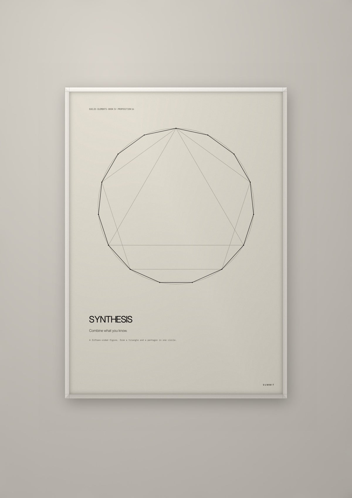 Synthesis in a white frame