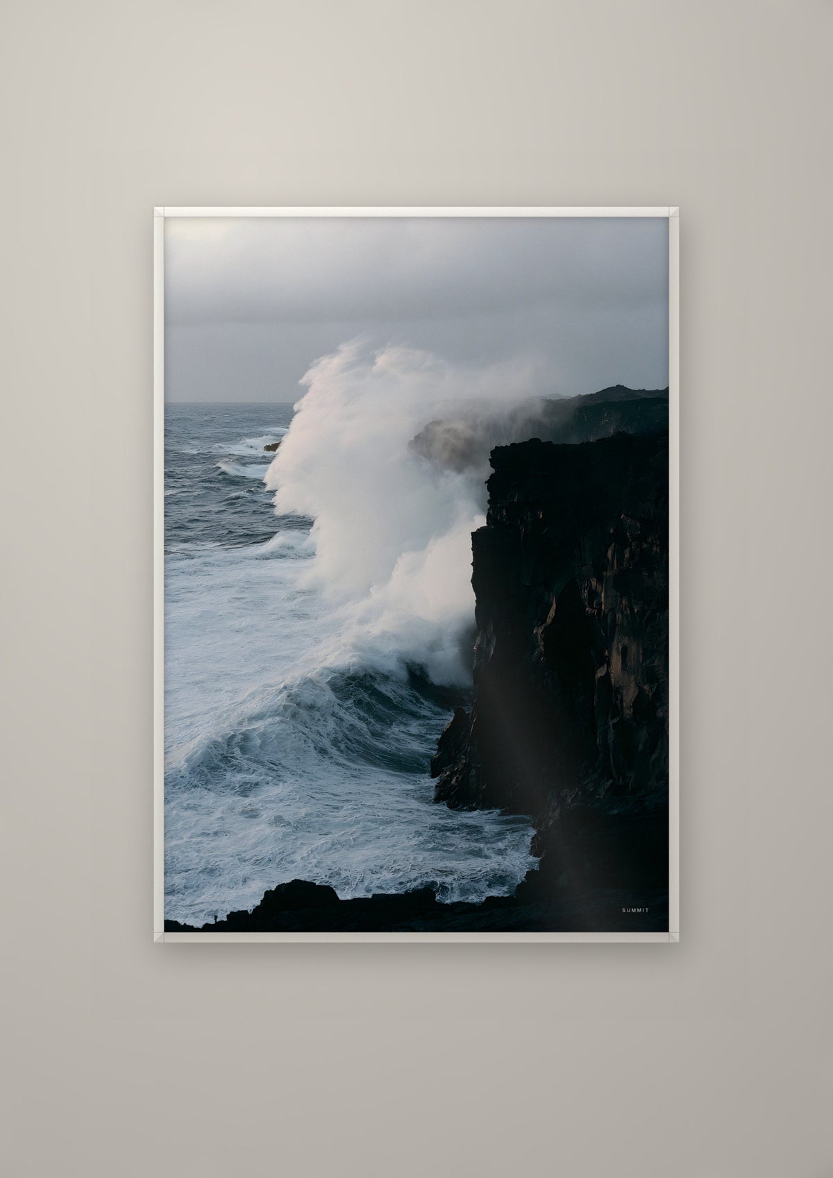 The Coast in a white frame