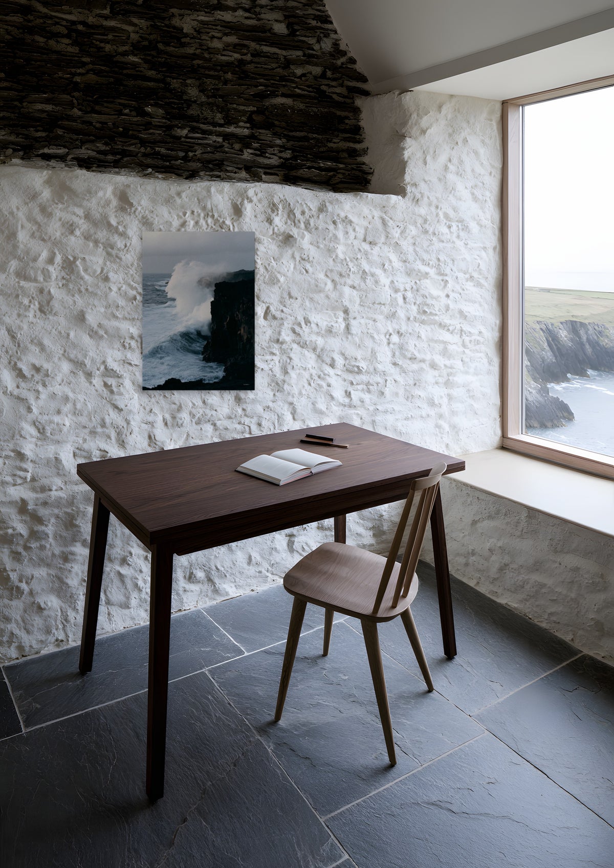 The Coast, unframed art print shown in atlantic-house-study