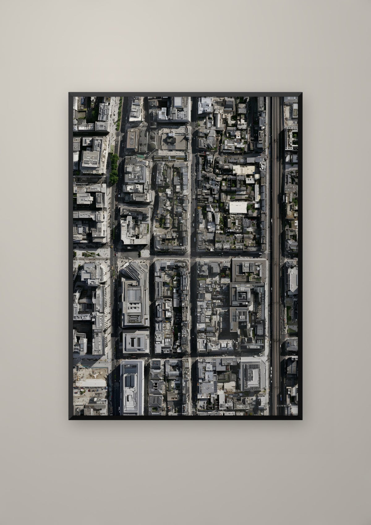 The Grid in a black frame