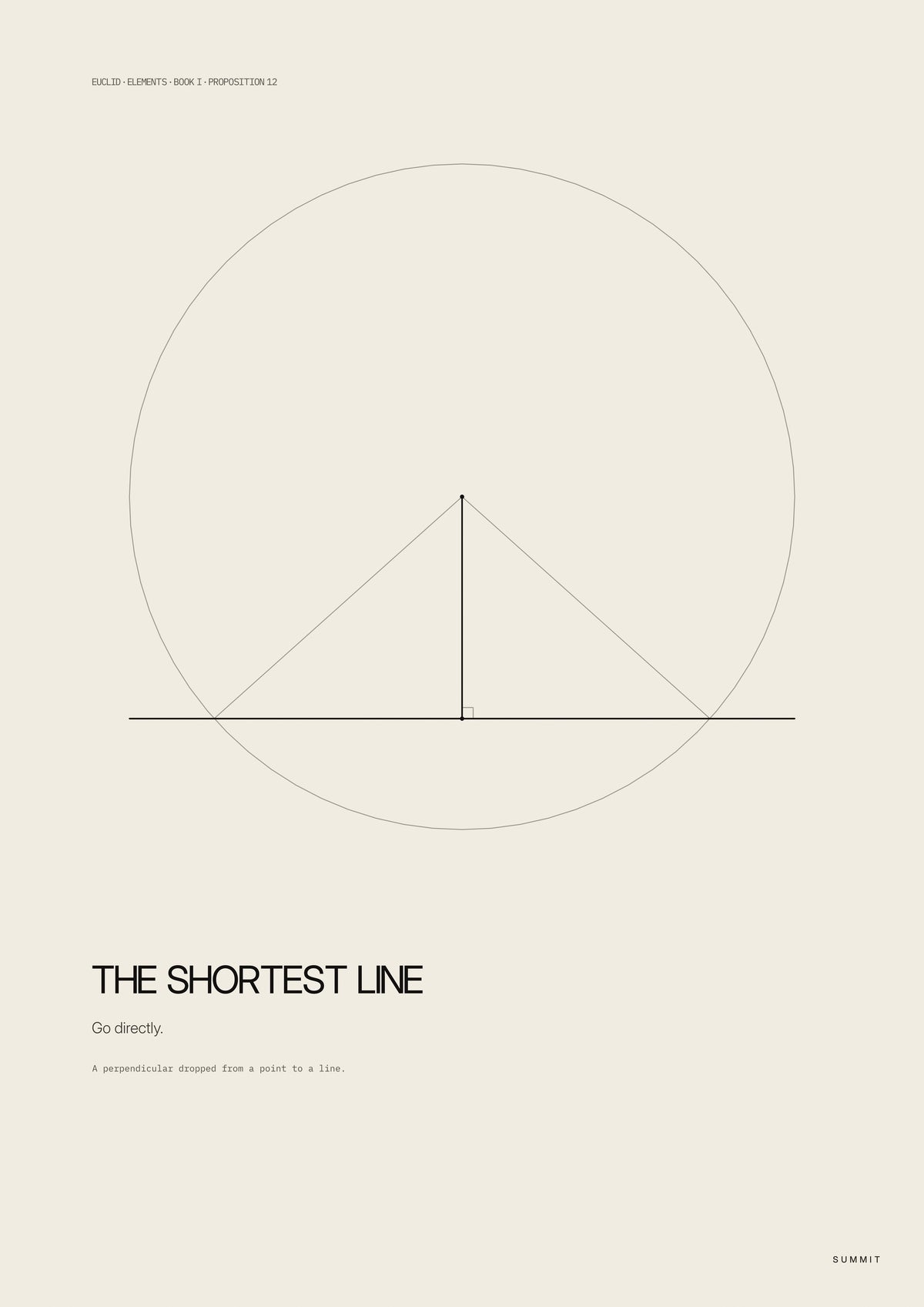 The Shortest Line, unframed art print