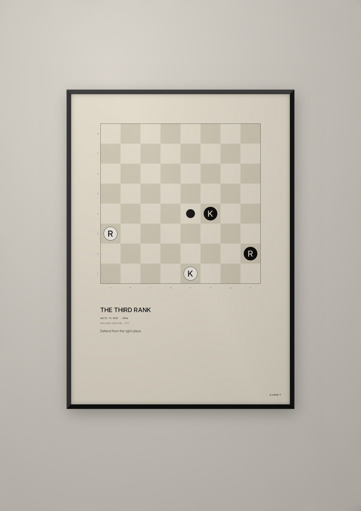 The Third Rank in a black frame